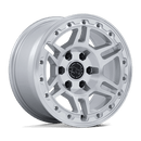 Black Rhino Hard Alloys Vanguard 20" - 6-Lug 6x5.5 — GLOSS SILVER W/ MACHINED FACE