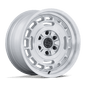 Black Rhino Hard Alloys Vagabond 17" - 6-Lug 6x5.5 — GLOSS SILVER W/ MACHINED FACE