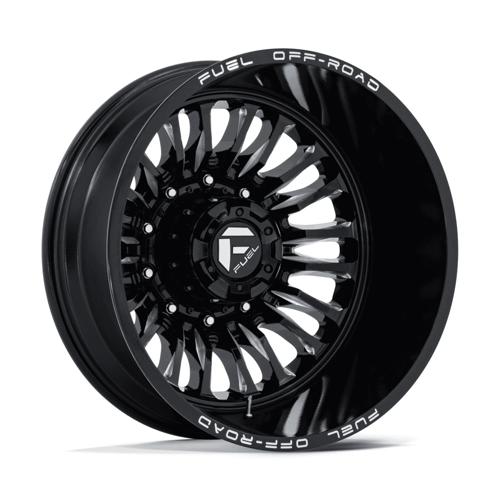 Fuel ARC Dually 22" - 10-Lug 10x225 — GLOSS BLACK MILLED