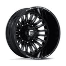 Fuel ARC Dually 22" - 10-Lug 10x225 — GLOSS BLACK MILLED