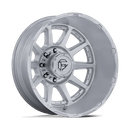 Fuel Circuit Dually 20" - 10-Lug 10x225 — GLOSS SILVER W/ MACHINED FACE