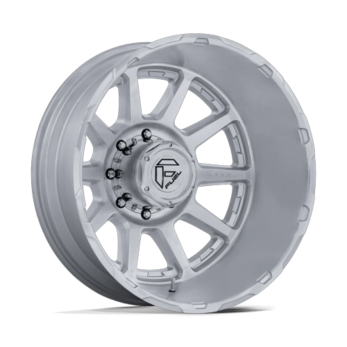Fuel Circuit Dually 22" - 10-Lug 10x225 — GLOSS SILVER W/ MACHINED FACE