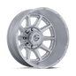 Fuel Circuit Dually 22" - 8-Lug 8x200 — GLOSS SILVER W/ MACHINED FACE