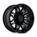 Fuel Mutiny 20" - 8-Lug 8x6.5 — MATTE BLACK W/ GLOSS BLACK LIP