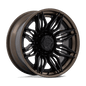 Fuel Mutiny 20" - 8-Lug 8x180 — MATTE BLACK W/ GLOSS BRONZE LIP