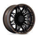 Fuel Mutiny 20" - 8-Lug 8x180 — MATTE BLACK W/ GLOSS BRONZE LIP