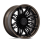 Fuel Mutiny 22" - 8-Lug 8x170 — MATTE BLACK W/ GLOSS BRONZE LIP
