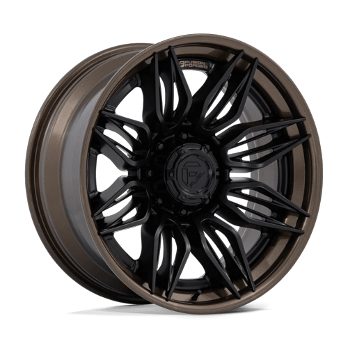 Fuel Mutiny 22" - 8-Lug 8x180 — MATTE BLACK W/ GLOSS BRONZE LIP