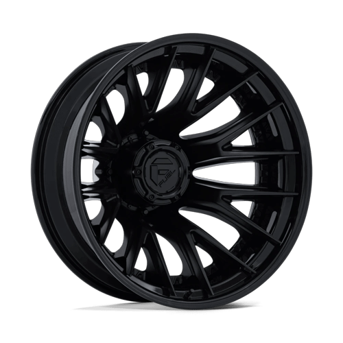 Fuel Catalyst Dually 22" - 8-Lug 8x200 — MATTE BLACK W/ GLOSS BLACK LIP