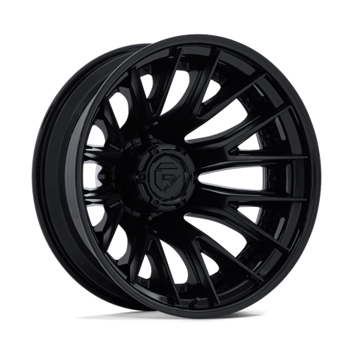 Fuel Catalyst Dually 24" - 8-Lug 8x200 — MATTE BLACK W/ GLOSS BLACK LIP