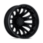 Fuel Catalyst Dually 24" - 8-Lug 8x200 — MATTE BLACK W/ GLOSS BLACK LIP