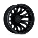 Fuel Catalyst Dually 24" - 8-Lug 8x200 — MATTE BLACK W/ GLOSS BLACK LIP