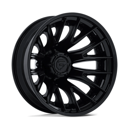 Fuel Catalyst Dually 24" - 8-Lug 8x210 — MATTE BLACK W/ GLOSS BLACK LIP