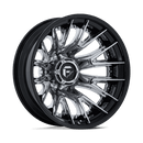Fuel Catalyst Dually 24" - 8-Lug 8x210 — CHROME W/ GLOSS BLACK LIP