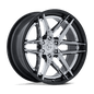 Fuel Flight 22" - 6-Lug 6x135 — CHROME W/ GLOSS BLACK LIP
