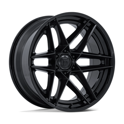 Fuel Flight 20" - 6-Lug 6x135 — MATTE BLACK W/ GLOSS BLACK LIP