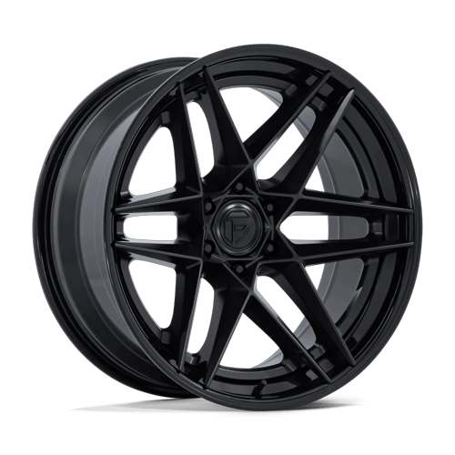 Fuel Flight 22" - 6-Lug 6x5.5 — MATTE BLACK W/ GLOSS BLACK LIP