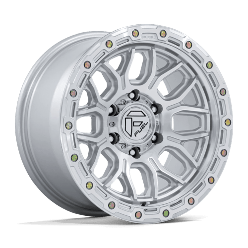 Fuel Surge 18" - 6-Lug 6x135 — GLOSS SILVER W/ MACHINED FACE