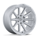 Fuel Circuit 17" - 6-Lug 6x5.5 — GLOSS SILVER W/ MACHINED FACE