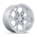 Fuel Heathen 20" - 6-Lug 6x135 — GLOSS SILVER W/ MACHINED FACE