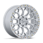 Fuel Talon 17" - 6-Lug 6x5.5 — GLOSS SILVER W/ MACHINED FACE