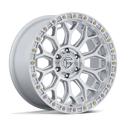 Fuel Talon 17" - 5-Lug 5x5 — GLOSS SILVER W/ MACHINED FACE