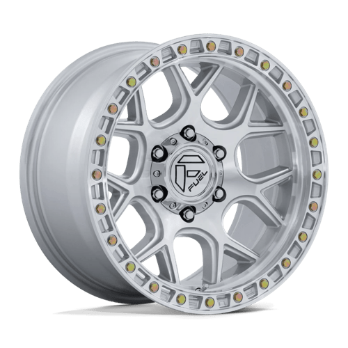 Fuel Puma 17" - 5-Lug 5x5 — GLOSS SILVER W/ MACHINED FACE