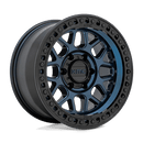 KMC GRS 17" - 5-Lug 5x5 — MIDNIGHT BLUE W/ GLOSS BLACK LIP