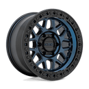 KMC GRS 17" - 6-Lug 6x135 — MIDNIGHT BLUE W/ GLOSS BLACK LIP