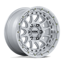 KMC Crux 17" - 6-Lug 6x5.5 — GLOSS SILVER W/ MACHINED FACE