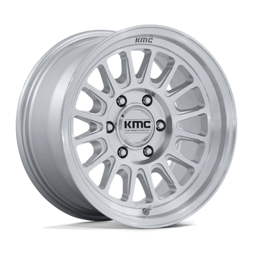 KMC Impact FFT 18" - 6-Lug 6x5.5 — GLOSS SILVER W/ MACHINED FACE