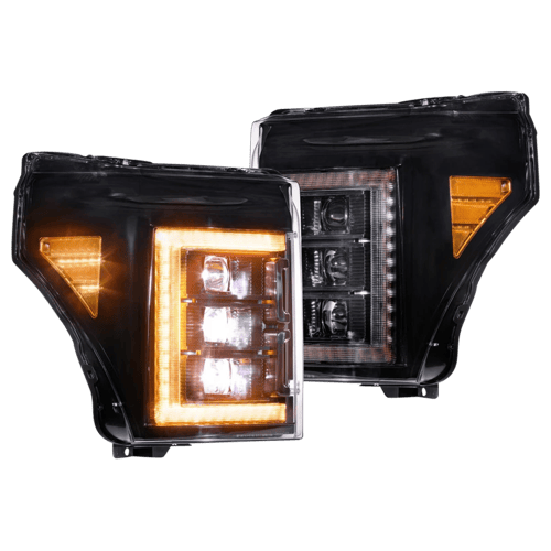 Morimoto XB Headlights Super Duty 11-16 Amber DRL