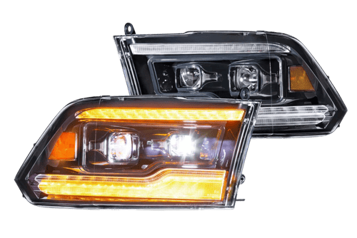Morimoto XB Headlights: Dodge RAM (09-18)(Amberdrl)