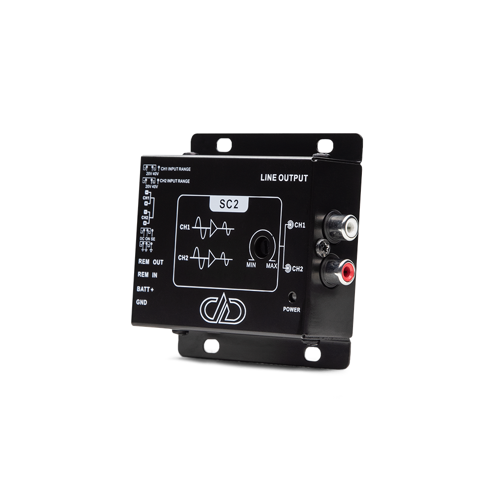 DD Audio SC2 2 CHANNEL LINE OUTPUT SIGNAL CONVERTER