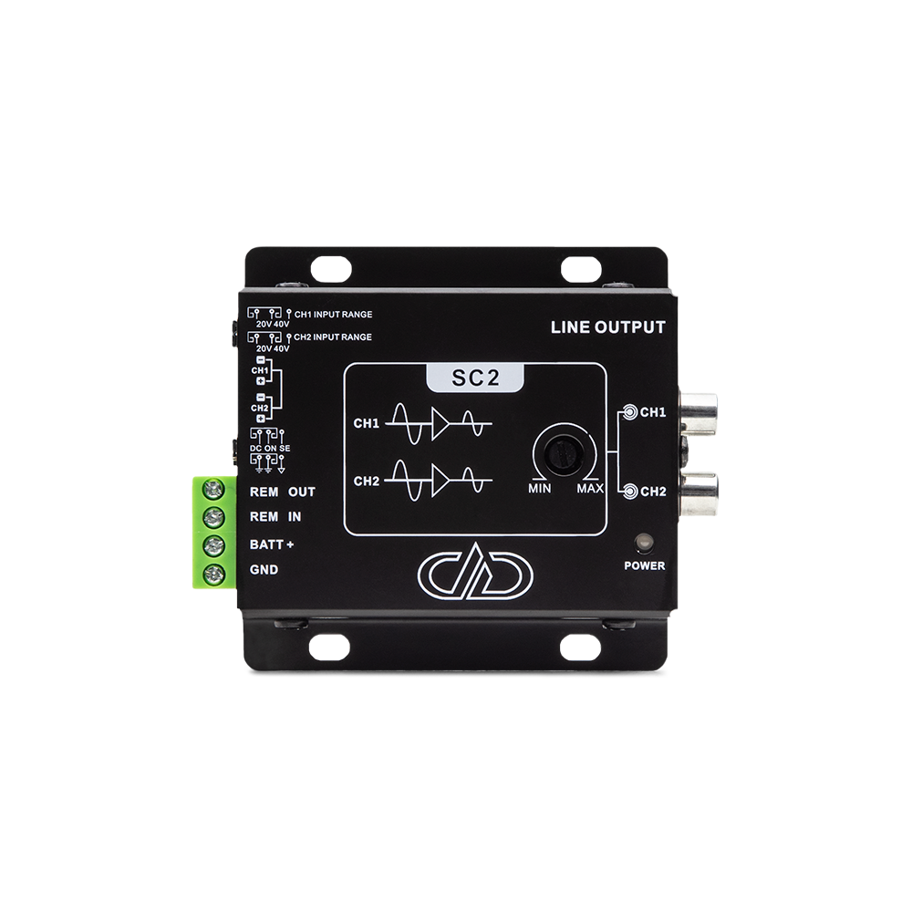 DD Audio SC2 2 CHANNEL LINE OUTPUT SIGNAL CONVERTER