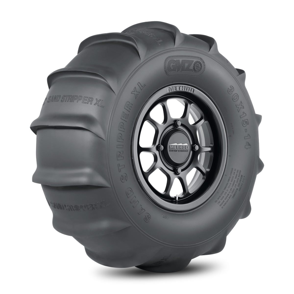 Method 409 Bead Grip® - 4-Lug 4x156 — Matte Black + Sand Stripper Rear 14 XL 32