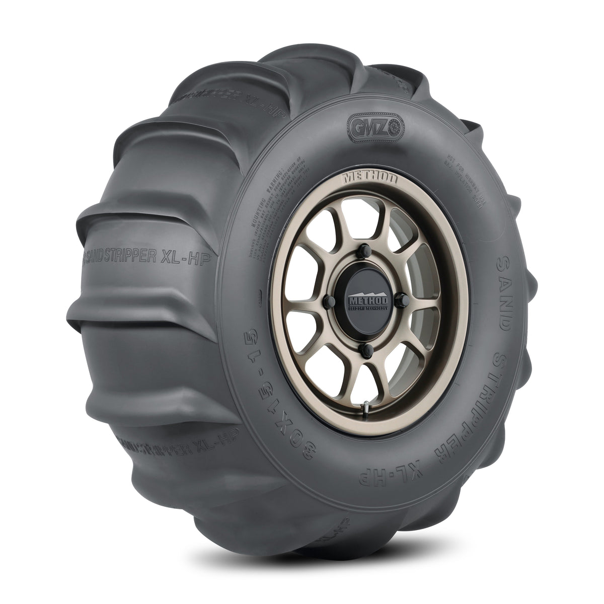 Method 409 Bead Grip® - 4-Lug 4x156 — Steel Grey + Sand Stripper Rear 16 XL 30