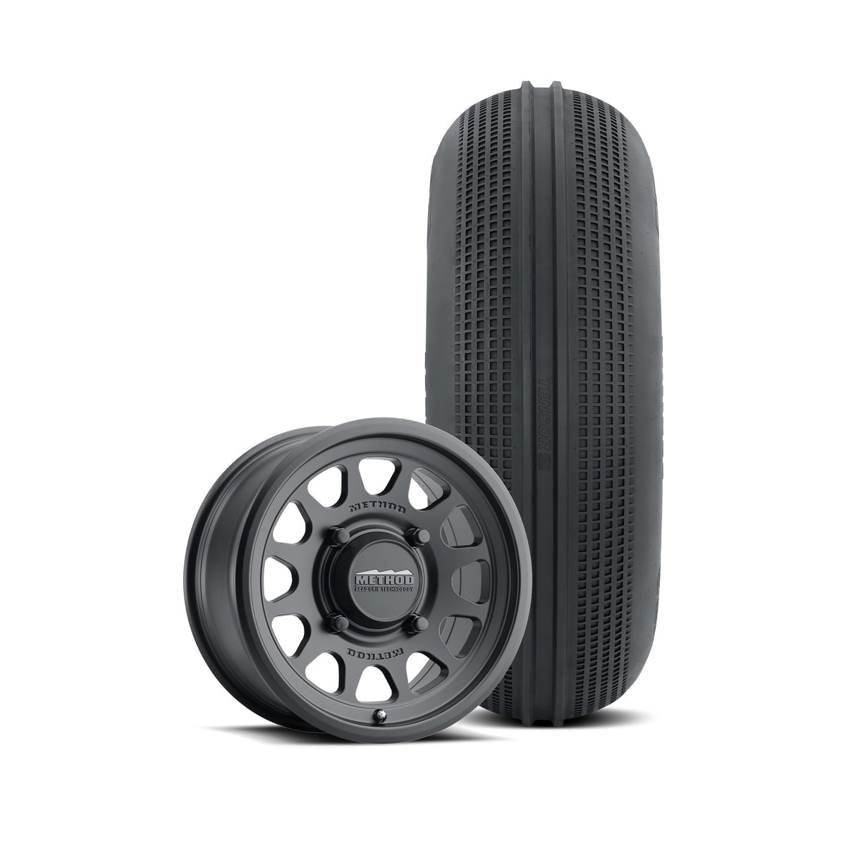 Method 414 Bead Grip® - 5-Lug 5x4.5 — Matte Black + Tensor SS 33 Front