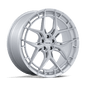 Niche Riviera 22" - 5-Lug 5x112 — GLOSS SILVER W/ BRUSHED FACE