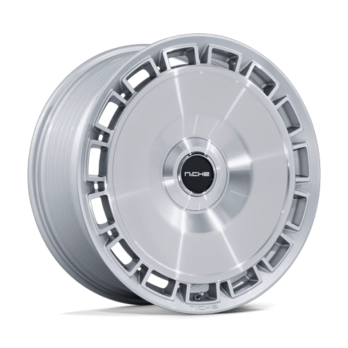 Niche Venice 24" - 5X112/120 — GLOSS SILVER W/ MACHINED FACE