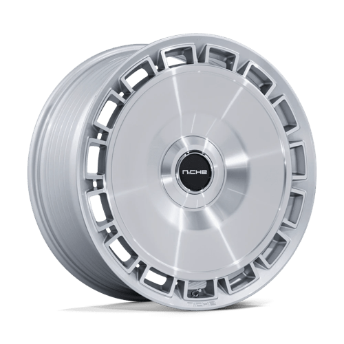 Niche Venice 22" - 5X4.25/4.5 — GLOSS SILVER W/ MACHINED FACE