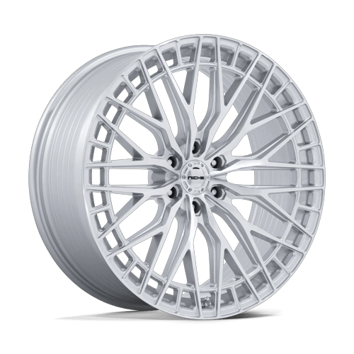 Niche Genoa 22" - 6-Lug 6x120 — GLOSS SILVER W/ MACHINED FACE