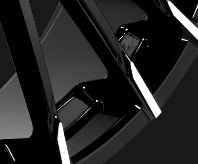 Lexani Wheels Wraith - Gloss Black Machined Tips