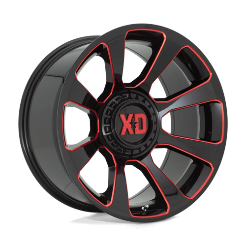 https://assets.wheelpros.com/transform/15892ca8-94f9-4096-a504-3cfae5439d5e/REACTOR-XD8549-6LUG-20x10-GLOSS-BLK-MILLED-RED-TINT-A1-png?size=500