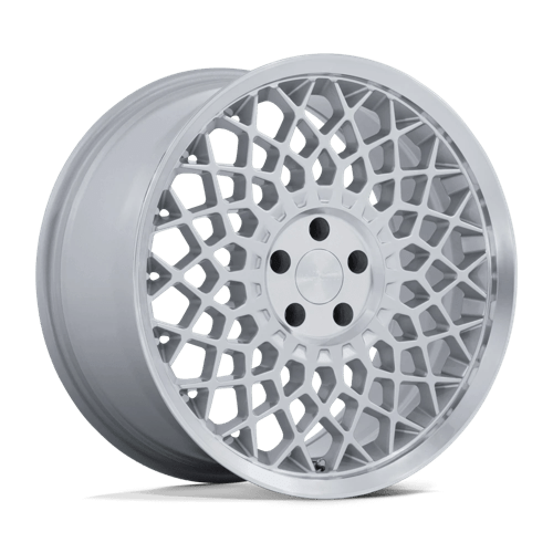 Rotiform CJJ 19" - 5-Lug 5x120 — GLOSS SILVER W/ MACHINED LIP