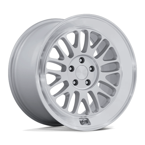 Rotiform SCP 18" - 5-Lug 5x120 — GLOSS SILVER W/ DIAMOND CUT LIP