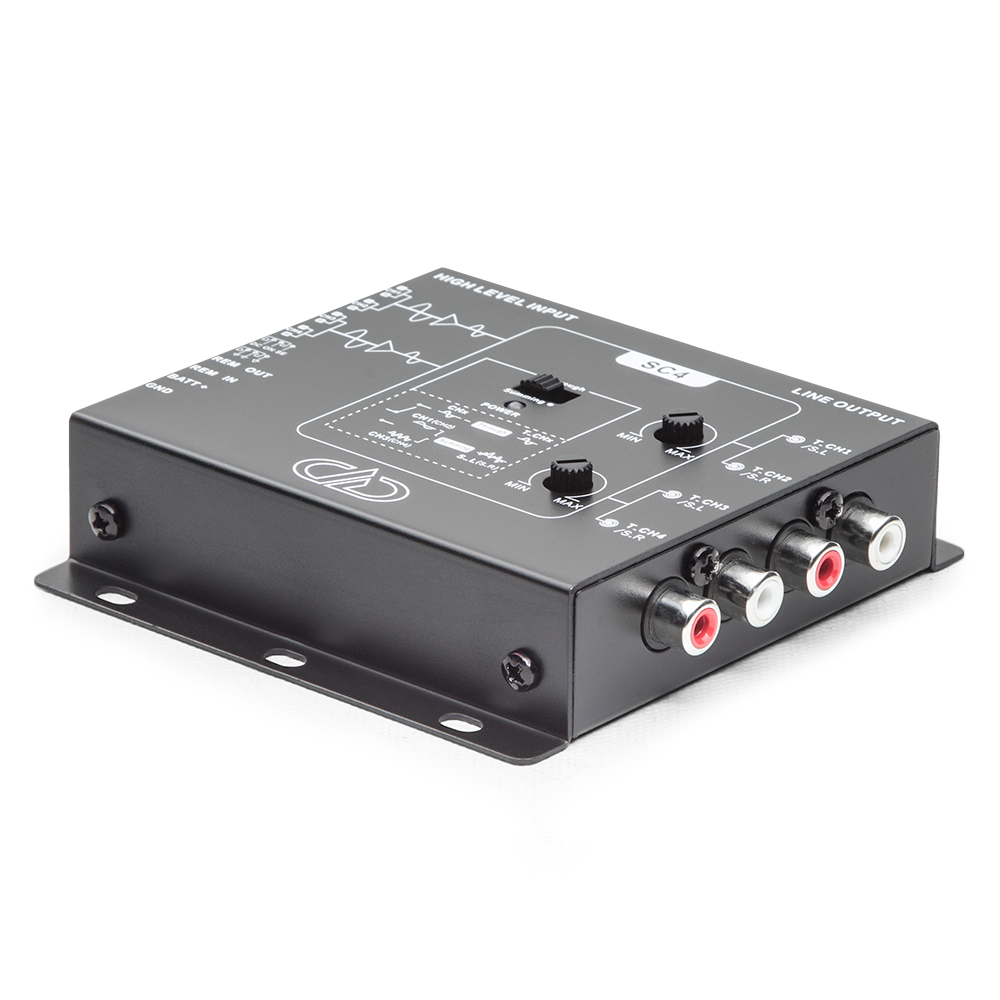 DD Audio SC4a 4 CHANNEL LINE OUTPUT SIGNAL CONVERTER