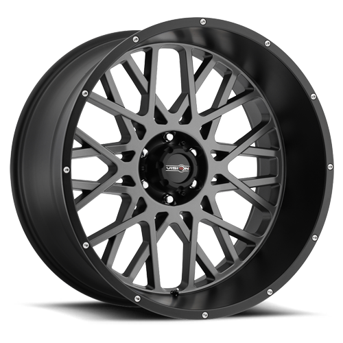 Vision Recoil - 5-Lug 5x127 — Anthracite with Satin Black Lip