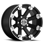 Vision Lock Out - 4-Lug 4x156 — Matte Black Machined Lip