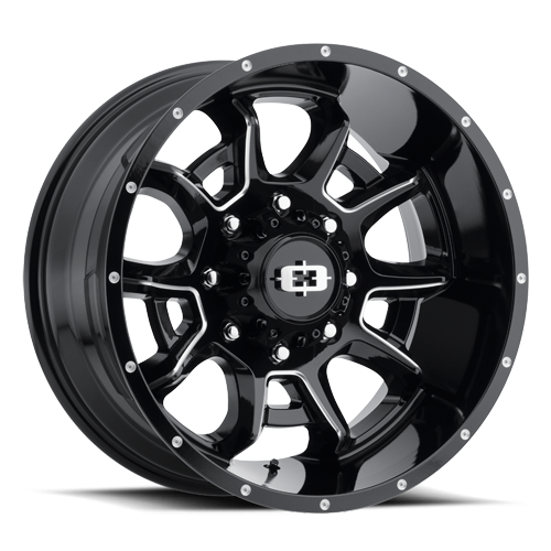 Vision Bomb - 6-Lug 6x135 — Gloss Black Milled Spoke